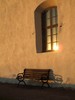 Sunset in the church